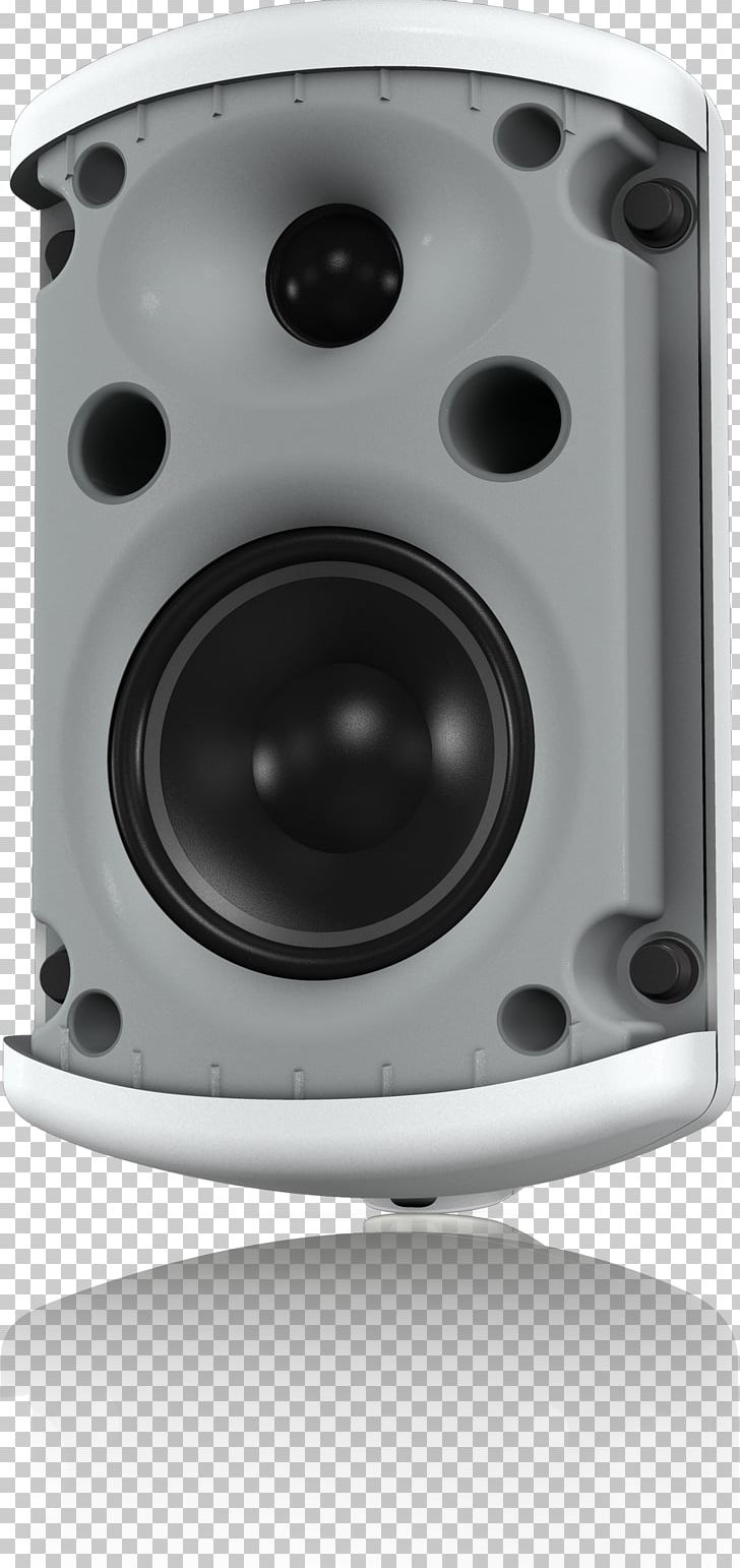Computer sound subwoofer loudspeaker. Speakers clipart audio speaker