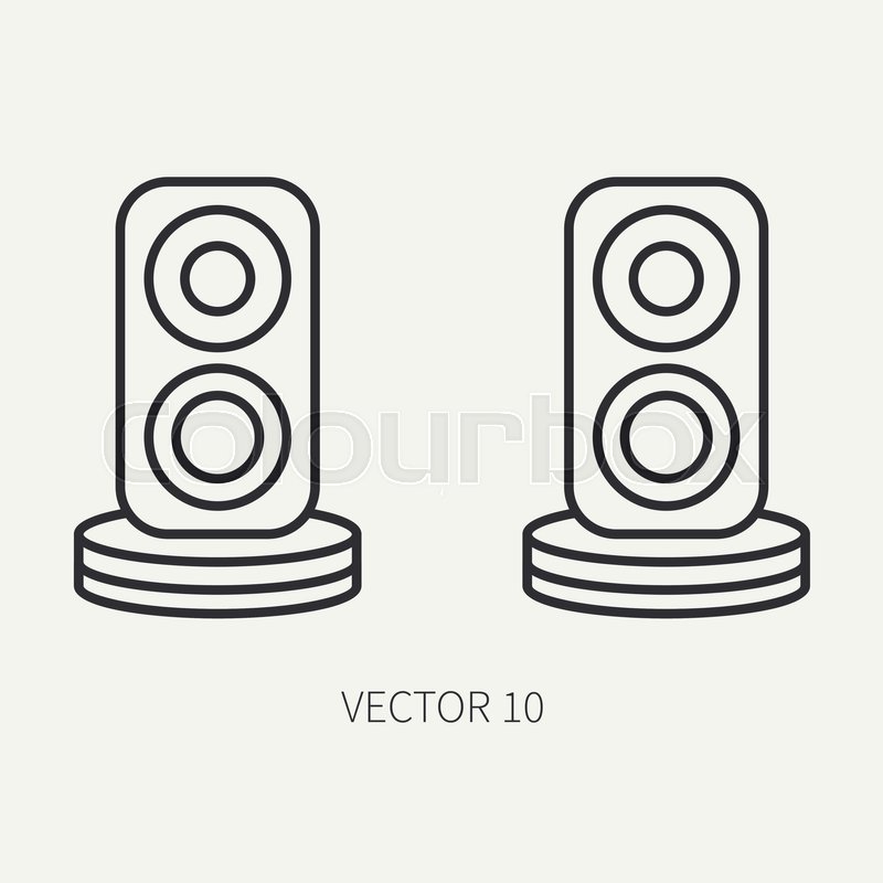 speakers clipart black and white