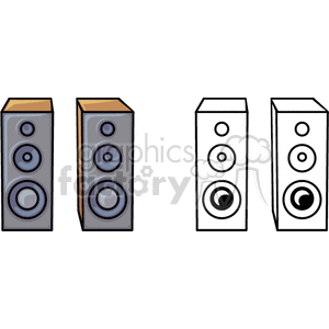 speakers clipart cartoon