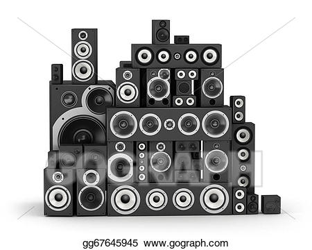 speakers clipart drawing