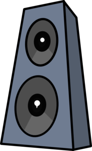 speakers clipart loud