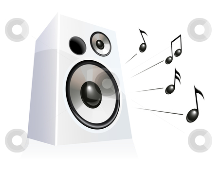 Speakers clipart music speaker. Stock vector 