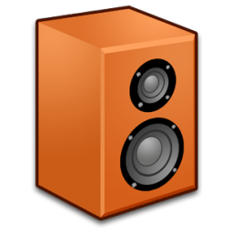 speakers clipart orange