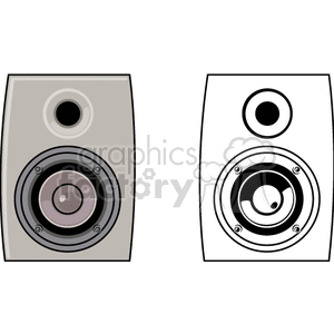 Speakers clipart speker. Royalty free 