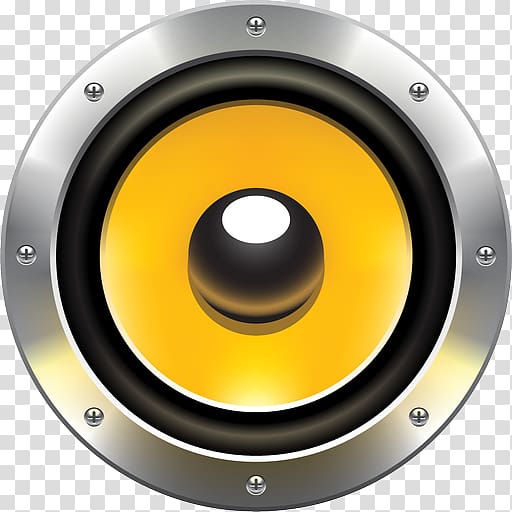 Speakers clipart yellow. Loudspeaker audio music transparent