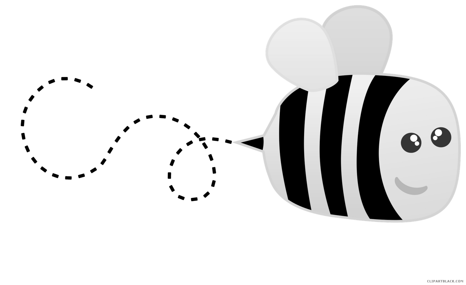 Bee page of clipartblack. Spelling clipart black and white