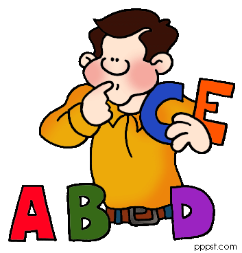spelling clipart student