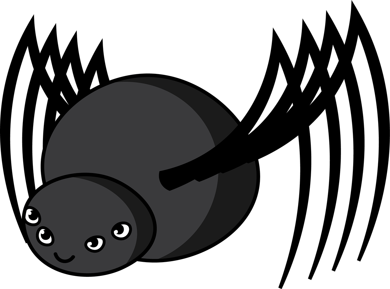 spider clipart black thing