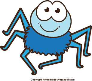 spider clipart blue spider