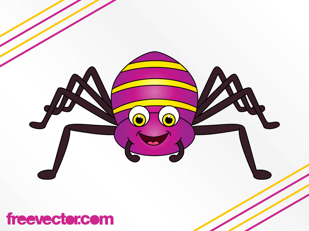 Free cartoon cliparts download. Spider clipart colorful spider