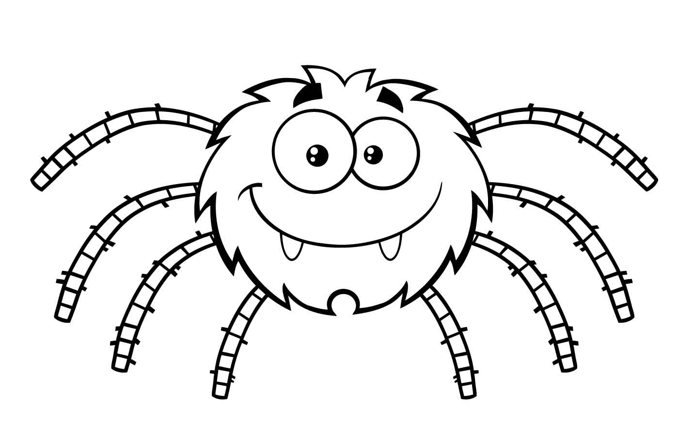Spider clipart colour. Free printable coloring pages