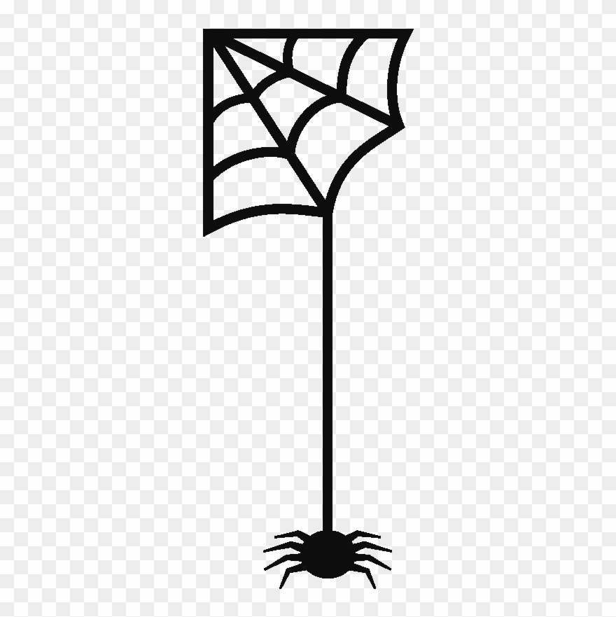 spider clipart dangling