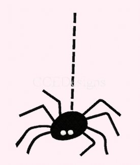 spider clipart dangling