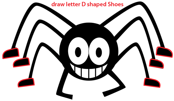 spider clipart draw cartoon