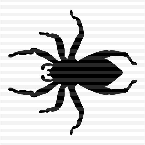Clip art silhouette . Spider clipart jumping spider