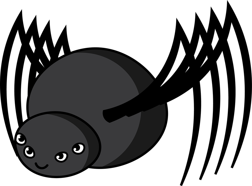 Friendly free clipartpost. Spider clipart kawaii