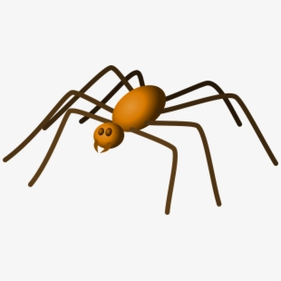 Insects clip art free. Spider clipart orange spider