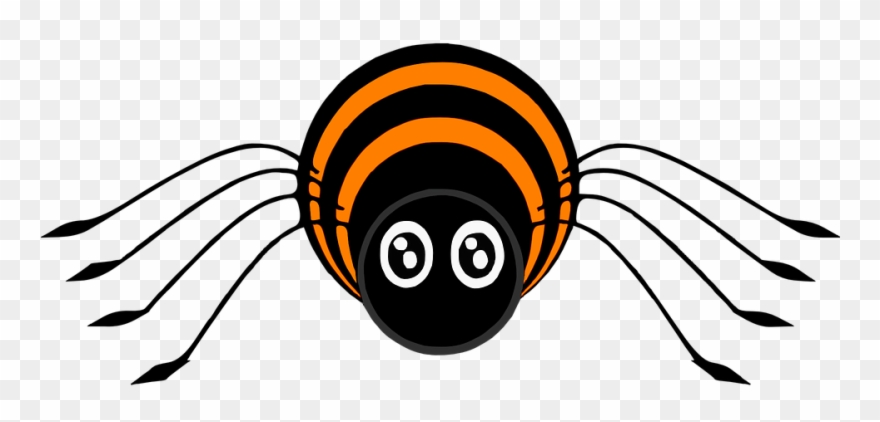 Spider clipart orange spider. Cartoon free 