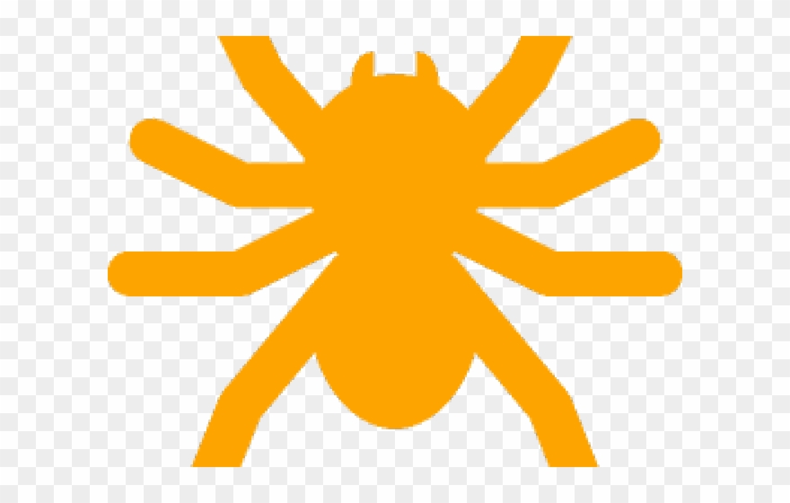 Spider clipart orange spider. Png download 