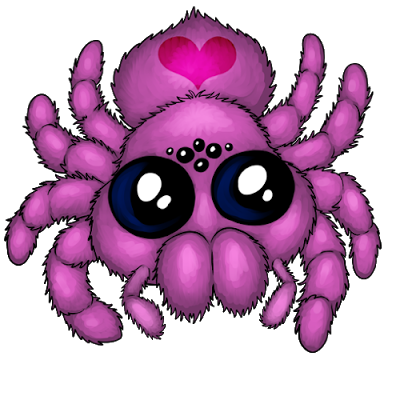 spider clipart pink spider