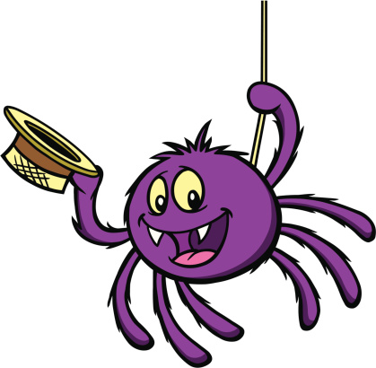 spider clipart purple spider