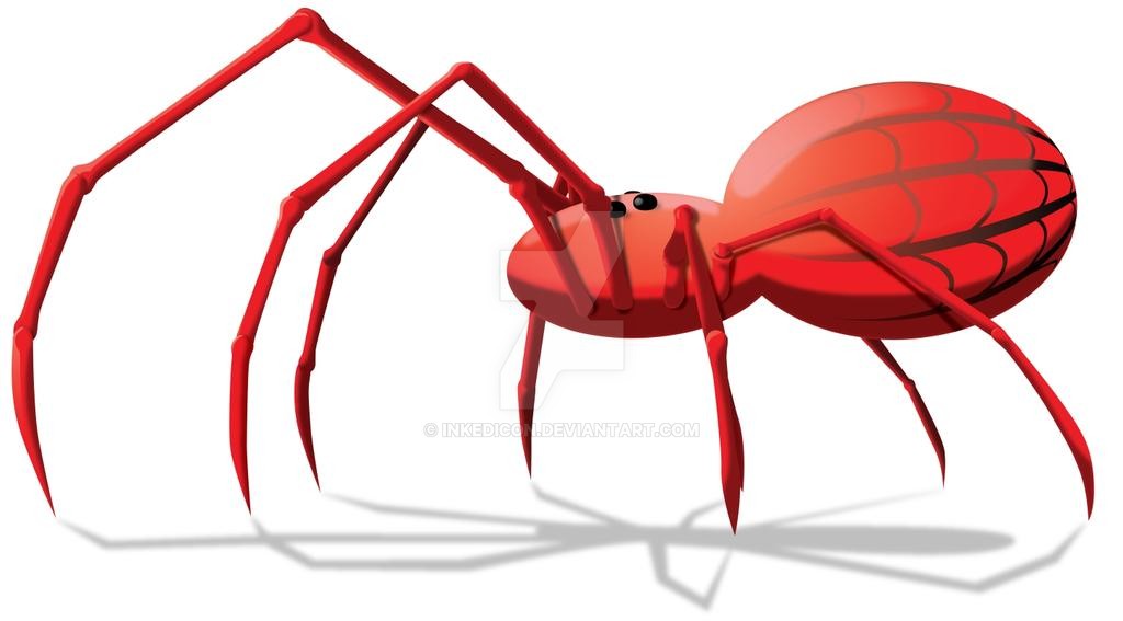 Spider clipart red spider. By inkedicon on deviantart