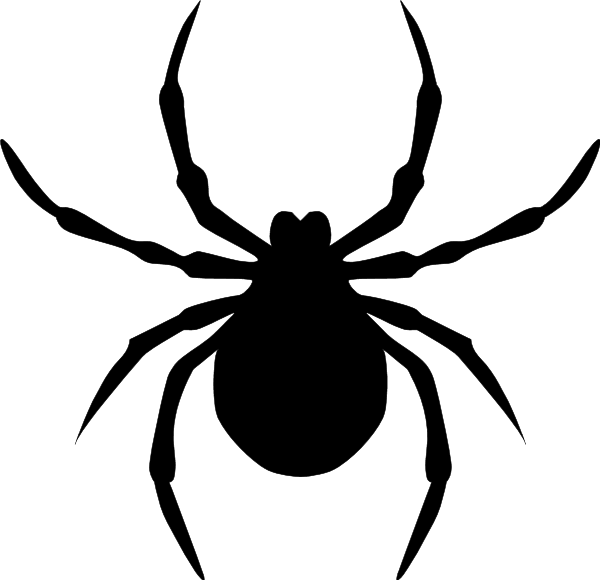spider clipart silhouette