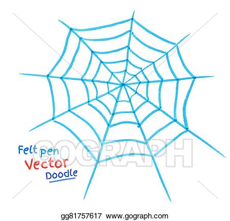 Eps illustration web vector. Spider clipart spider diagram