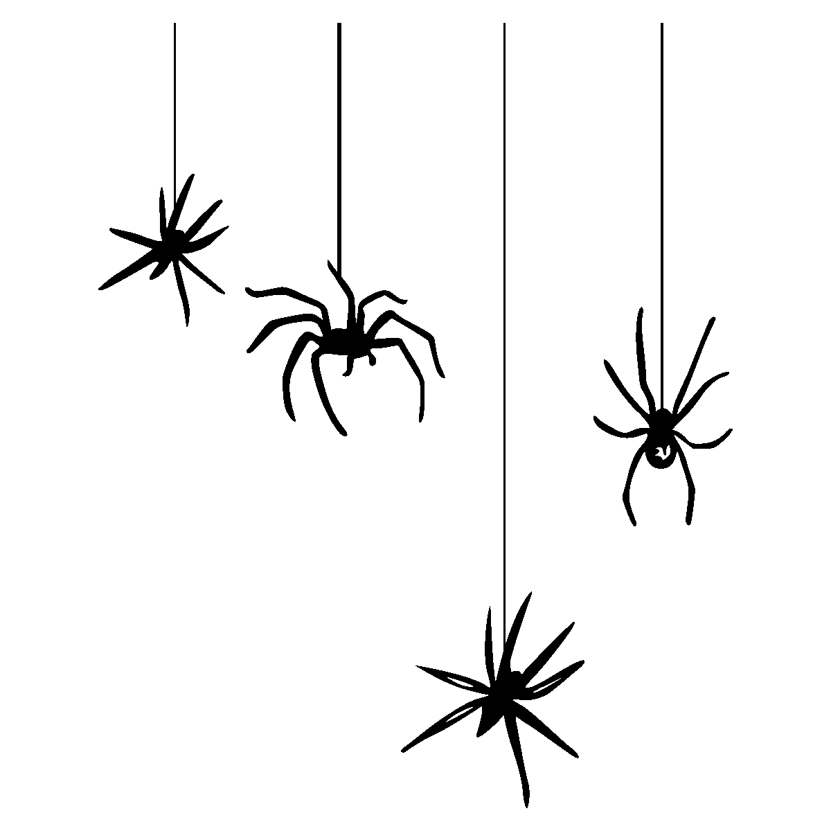 spider clipart spider line