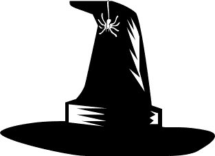 Free halloween public domain. Spider clipart witch