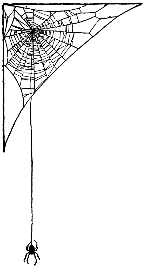 Spider web clip art. Spiderweb clipart border