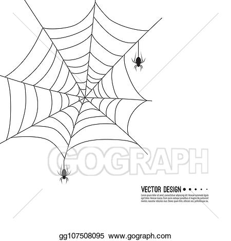 Eps illustration spider web. Spiderweb clipart creepy