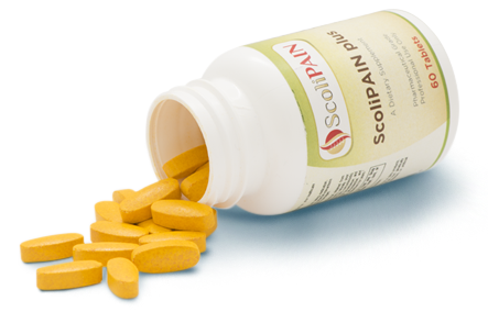 Spilled pill bottle png. Adult scoliosis pain relief