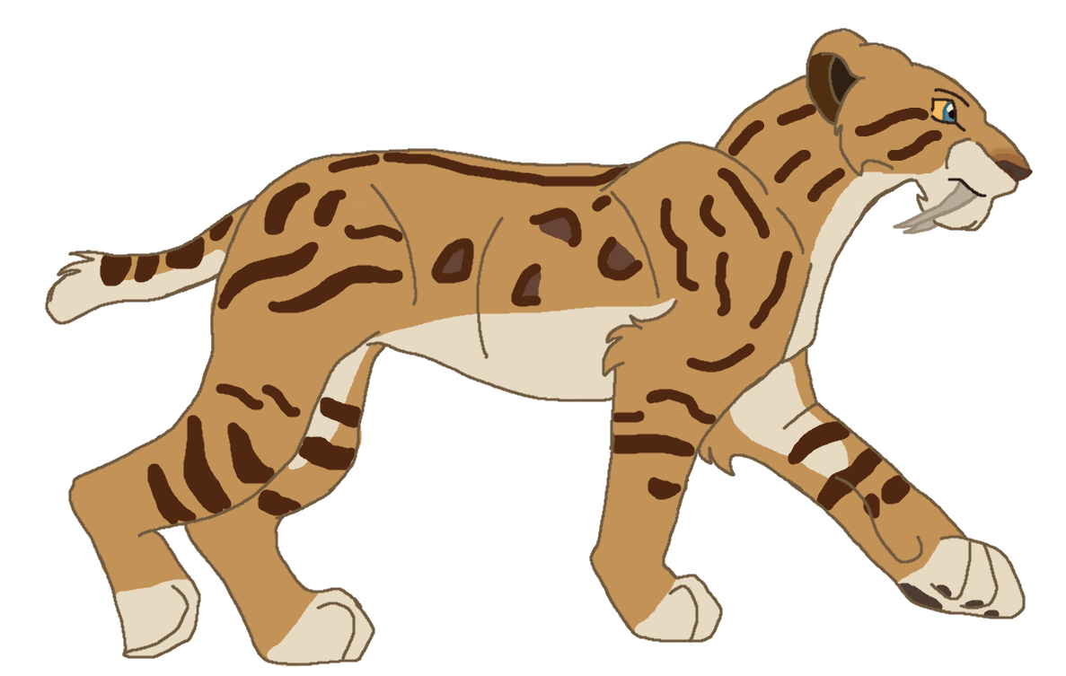 Spine clipart vertebrate. North american saber toothed