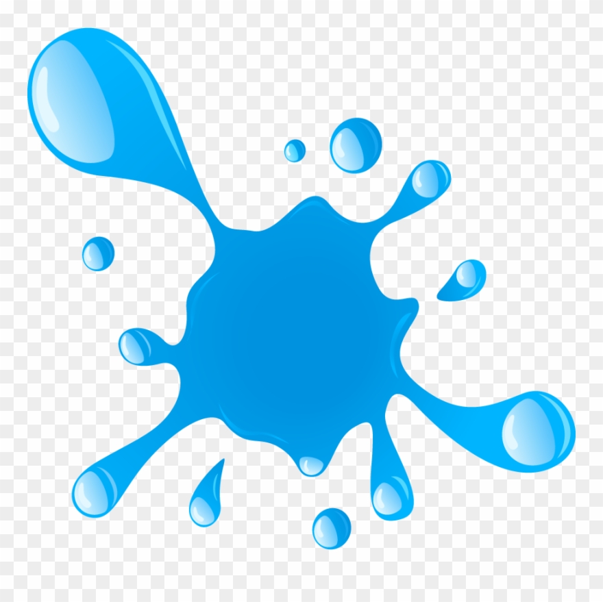 splash clipart blue slime