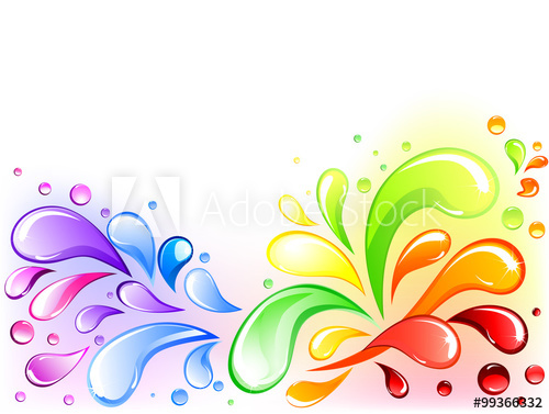 Splash clipart colourful water. Colorful buy this stock