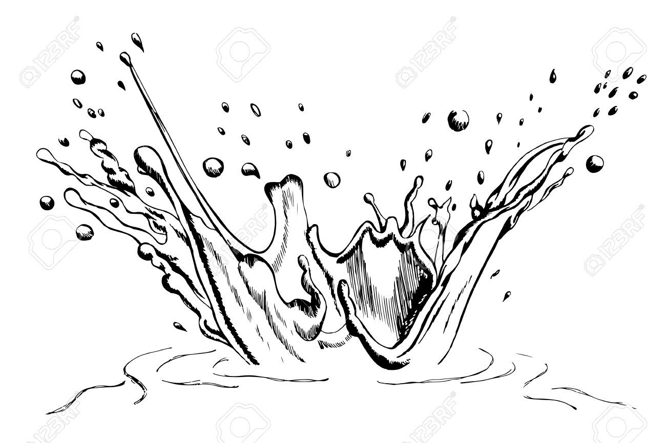 splash clipart drawing water