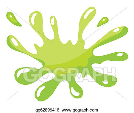 Splash clipart illustration. Vector stock a green
