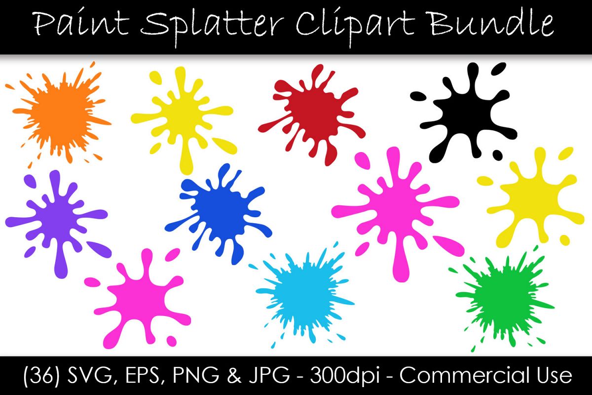 splash clipart paint splatter