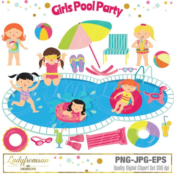 splash clipart pool party
