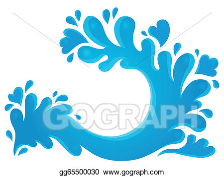 Splash clipart theme. Eps illustration water image