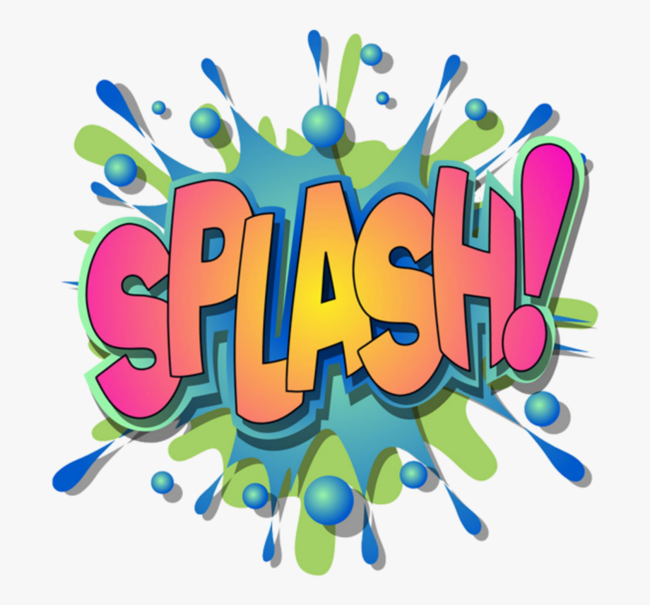 splash clipart word