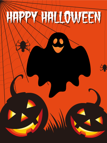 Spooky clipart birthday halloween. Happy card greeting cards