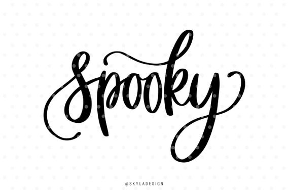 Spooky clipart fall. Svg cut files halloween