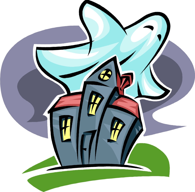 spooky clipart haunted hotel