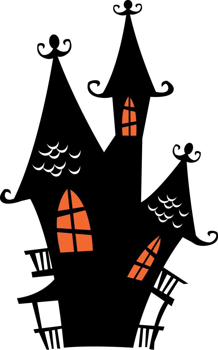 spooky clipart haunted house