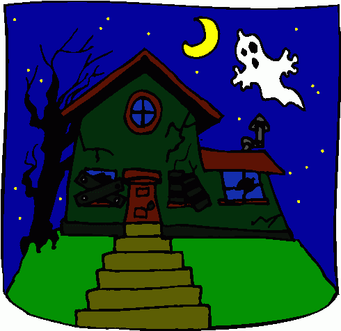 spooky clipart haunted library