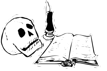 spooky clipart scary book