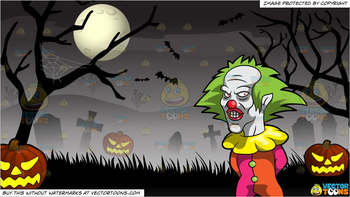 spooky clipart scary halloween background