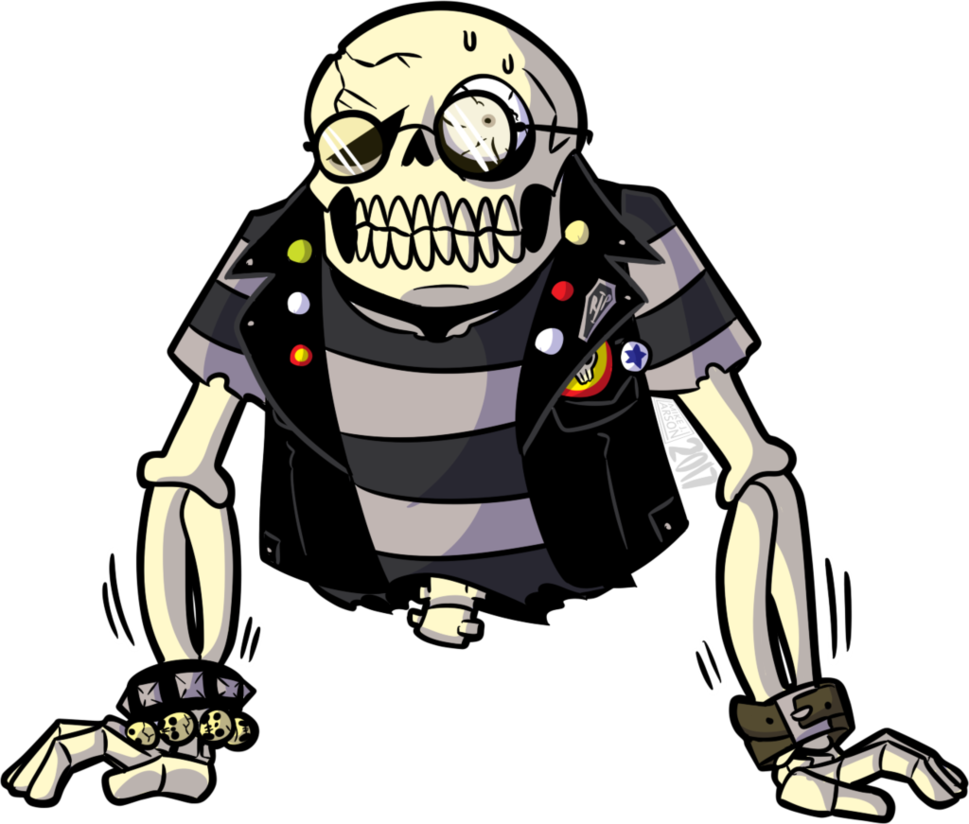 Spooky clipart skeleton leg. Scary collab entry by